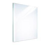 DarHaus Plaque de recouvrement, 35 x 52 cm, en verre, pour cuisinières électrique, à induction ; convient comme décoration, protection anti-éclaboussures ou planche à découper, Blanche