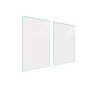DarHaus Plaque de recouvrement, 35 x 52 cm je 30x52cm, en verre, pour cuisinières électrique, à induction ; convient comme décoration, protection anti-éclaboussures ou planche à découper, Blanche