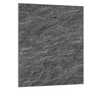 DarHaus Plaque de recouvrement, 40 x 52 cm, en verre, pour cuisinières électrique, à induction, convient comme décoration, protection anti-éclaboussures ou planche à découper, Ardoise Gris