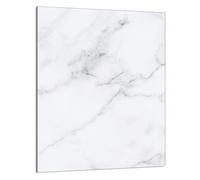 DarHaus Plaque de recouvrement, 40 x 52 cm, en verre, pour cuisinières électrique, à induction, convient comme décoration, protection anti-éclaboussures ou planche à découper, Marbre Blanc