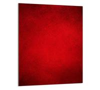 DarHaus Plaque de recouvrement, 40 x 52 cm, en verre, pour cuisinières électrique, à induction, convient comme décoration, protection anti-éclaboussures ou planche à découper, Rouge