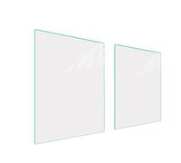 DarHaus Plaque de recouvrement, 40 x 52 cm je 45x52cm, en verre, pour cuisinières électrique, à induction ; convient comme décoration, protection anti-éclaboussures ou planche à découper, Blanche