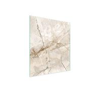 DarHaus Plaque de recouvrement, 45 x 52 cm, en verre, pour cuisinières électrique, à induction, convient comme décoration, protection anti-éclaboussures ou planche à découper, Marbre Beige