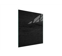 DarHaus Plaque de recouvrement, 45 x 52 cm, en verre, pour cuisinières électrique, à induction, convient comme décoration, protection anti-éclaboussures ou planche à découper, Bois Noir