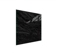 DarHaus Plaque de recouvrement, 50 x 52 cm, en verre, pour cuisinières électrique, à induction, convient comme décoration, protection anti-éclaboussures ou planche à découper, Ardoise Noir