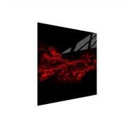 DarHaus Plaque de recouvrement, 50 x 52 cm, en verre, pour cuisinières électrique, à induction, convient comme décoration, protection anti-éclaboussures ou planche à découper, Fumée Noir