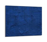 DarHaus Plaque de recouvrement, 60 x 52 cm, en verre, pour cuisinières électrique, à induction, convient comme décoration, protection anti-éclaboussures ou planche à découper, Ardoise Bleu