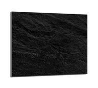 DarHaus Plaque de recouvrement, 60 x 52 cm, en verre, pour cuisinières électrique, à induction, convient comme décoration, protection anti-éclaboussures ou planche à découper, Ardoise Noir