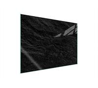 DarHaus Plaque de recouvrement, 70 x 52 cm, en verre, pour cuisinières électrique, à induction, convient comme décoration, protection anti-éclaboussures ou planche à découper, Ardoise Noir