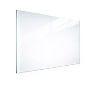 DarHaus Plaque de recouvrement, 70 x 52 cm, en verre, pour cuisinières électrique, à induction ; convient comme décoration, protection anti-éclaboussures ou planche à découper, Blanche