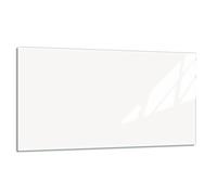 DarHaus Plaque de recouvrement, 90 x 52 cm, en verre, pour cuisinières électrique, à induction ; convient comme décoration, protection anti-éclaboussures ou planche à découper, Blanche