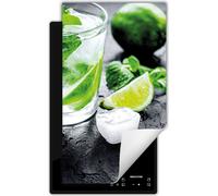DarHaus Plaque de recouvrement pour cuisinière 1 pièce 30x52 cm Tapis antidérapant Enroulable, Limmete - Eau