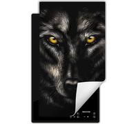 DarHaus Plaque de recouvrement pour cuisinière 1 pièce 30x52 cm Tapis antidérapant Enroulable, noir - Wolf