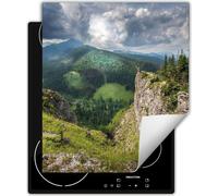 DarHaus Plaque de recouvrement pour cuisinière 45x52 cm Tapis antidérapant Enroulable, Montagnes - Paysage