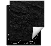 DarHaus Plaque de recouvrement pour cuisinière 45x52 cm Tapis antidérapant Enroulable, noir - ardoise