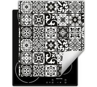 DarHaus Plaque de recouvrement pour cuisinière 45x52 cm Tapis antidérapant Enroulable, noir - Mosaïque