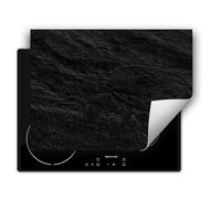 DarHaus Plaque de recouvrement pour cuisinière 70x52 cm Tapis antidérapant Enroulable, noir - ardoise