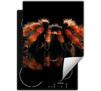 DarHaus Plaque de recouvrement pour cuisinière Une pièce Cuisine Plaque de recouvrement pour plaque vitrocéramique Couverture pour plaque à induction Tapis enroulable 40x52 cm, noir - Araignée