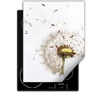 DarHaus Plaque de recouvrement pour cuisinière Une pièce Cuisine Plaque de recouvrement pour plaque vitrocéramique Couverture pour plaque à induction Tapis enroulable 40x52 cm, blanc - Fleur