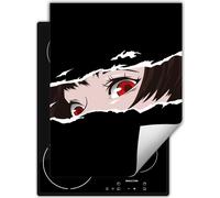 DarHaus Plaque de recouvrement pour cuisinière Une pièce Cuisine Plaque de recouvrement pour plaque vitrocéramique Couverture pour plaque à induction Tapis enroulable 40x52 cm, noir - Anime