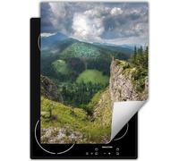 DarHaus Plaque de recouvrement pour cuisinière Une pièce Cuisine Plaque de recouvrement pour plaque vitrocéramique Couverture pour plaque à induction Tapis enroulable 40x52 cm, Montagne - Paysage