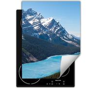 DarHaus Plaque de recouvrement pour cuisinière Une pièce Cuisine Plaque de recouvrement pour plaque vitrocéramique Couverture pour plaque à induction Tapis enroulable 40x52 cm, Paysage - Montagne