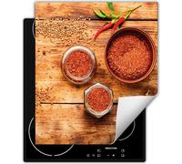 DarHaus Plaque de recouvrement pour four 45x52 cm Tapis antidérapant Enroulable, bois - Chilli