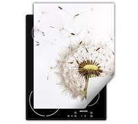 DarHaus Tapis de protection en vinyle pour cuisinière à induction 40x52 cm - blanc - fleur