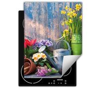 DarHaus Tapis de protection en vinyle pour cuisinière à induction 40x52 cm - jardin - bois