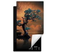 DarHaus Tapis de protection pour plaque à induction 30x52 cm - arbre