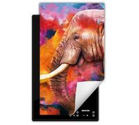 DarHaus Tapis de protection pour plaque à induction 30x52 cm - multicolore - éléphant