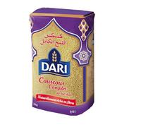 DARI - Couscous Complet Gourmand, Texture Légère Saveur Authentique, Paquet 1 kg - Lot De 3
