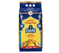 Dari - Couscous Fin 5 kg | Sac avec Poignée, Graine Fine Précuite, Cuisine Traditionnelle du Maghreb