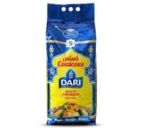 Dari - Couscous Fin 5 kg | Sac avec Poignée, Graine Fine Précuite, Cuisine Traditionnelle du Maghreb (Moyen)