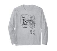 Daria Outline Sketch Hi Go to Hell Funny Retro Cartoon Manche Longue