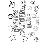 Darian's Colouring Book: Personalised with Your Name on Every Page