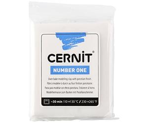 Darice CE0900056010 Numéro un Argile Polymère Porcelaine Blanche 56 g