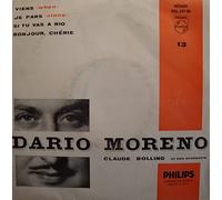 Dario Moreno - DARIO MORENO viens/je pars/si tu vas a rio/bonjour, chérie EP 7" 1958 Philips VG++