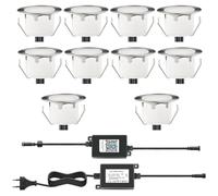 DarisingSun 10 KiT Spots LED Encastrable Extérieur IP67 Spots WIFI à Encastrer pour Terrasse Bois Plafond 0.2W~0.5W DC12V lumière Blanc étanche Kit Mini Spot LED Lampe Extérieur RGB WIFI