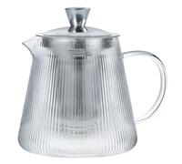 DARJEELING Théière en verre borosilicate avec infuseur inox et fond dévissable CRISTEL 1,2 L