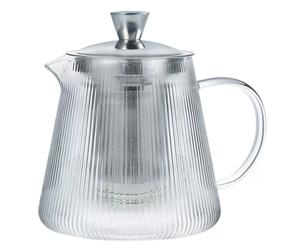 DARJEELING Théière en verre borosilicate avec infuseur inox et fond dévissable CRISTEL 1,2 L