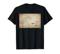 Dark Academia Aesthetic Grande Vague au Large de Kanagawa T-Shirt