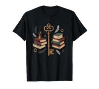 Dark Academia Autumn Books Coffee Mug Stack Cozy Esthétique T-Shirt