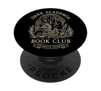 Dark Academia Book Club Vintage Gothic Rabe Livres PopSockets PopGrip Adhésif