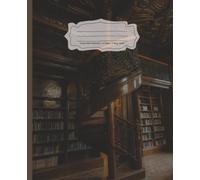 Dark Academia Composition Notebook: College Ruled Vintage Library Aesthetic for Academic Research, Creative Writing, and Literary Notes