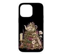 Dark Academia Cottagecore Tea Books Botanical Mushroom Coque pour iPhone 14 Pro Max