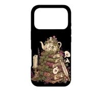 Dark Academia Cottagecore Tea Books Botanical Mushroom Coque pour iPhone 17 Pro