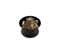 Dark Academia Cottagecore Tea Books Botanical Mushroom PopSockets PopGrip Adhésif