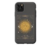 Dark Academia Esthétique Tarot Esthétique Soleil et Lune Nuages Coque pour iPhone 11 Pro Max