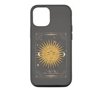 Dark Academia Esthétique Tarot Esthétique Soleil et Lune Nuages Coque pour iPhone 12/12 Pro